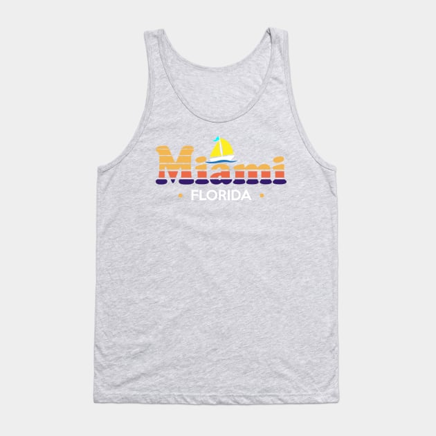 Miami Retro 80s design Tank Top by Brobocop